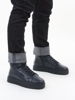 05-AW1002-2M DK. BLUE Ботинки зимние мужские (натуральная кожа, натуральный мех)