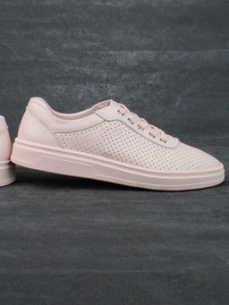 05-PDXL143-3 PINK Кроссовки женские (натуральная кожа)
