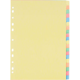 Разделитель листов 1-20, цв.картAttache,A4