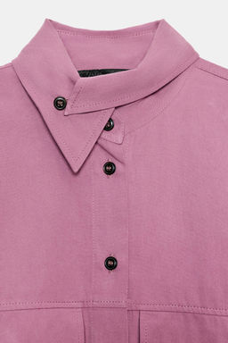 OVERSIZE HIGH-NECK SHIRT - Zara фото 20