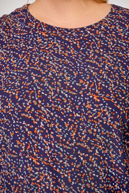 Блуза Swallow 803.2 черный+серебряный узор фото 820