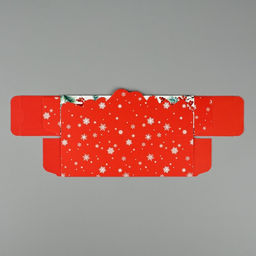 Цена за 5 шт. Коробочка для макарун новогодняя «Снегири», 18×5.5×5.5 см