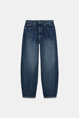 ZW COLLECTION BARREL MID-WAIST JEANS - Zara фото 7