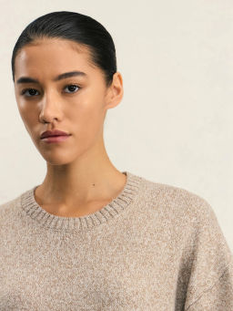 Джемпер свободного кроя с круглым вырезом / Zarina  фото 6