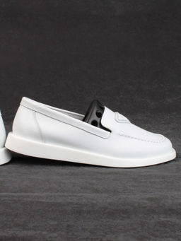 03-HY3-2D WHITE Полуботинки женские (натуральная кожа)