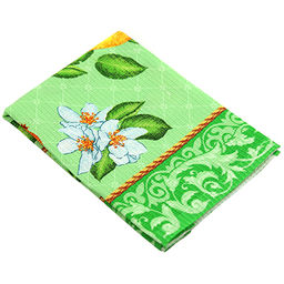 Полотенце кухонное вафельное 50х60см "Дюшес, зеленый", 176гр/м2, "Домашняя мода" (Россия)