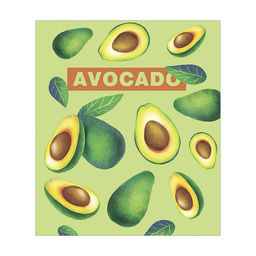 Тетрадь 48 листов в клетку Calligrata Авокадо, обложка мелованный картон, твин-лак + выборочный УФ-лак, блок офсет МИКС  фото 3