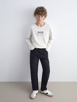 Baggy Fit Erkek ?ocuk Jean Pantolon