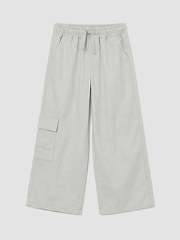 Beli Lastikli K?z ?ocuk Kargo Pantolon