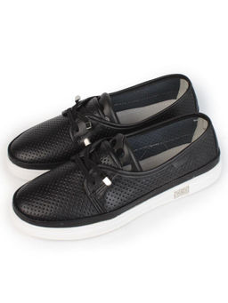 03-A5657 BLACK Полуботинки женские (натуральная кожа)