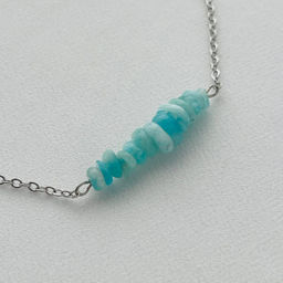 Колье на цепочке из Амазонита