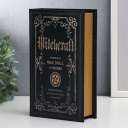 Шкатулка книга-сейф «Заклинания и зелья», дерево, искусственная кожа, 21×13×5 см