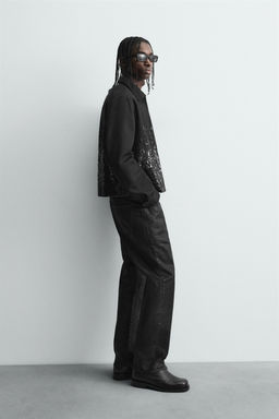 CROPPED FIT SEQUIN JACKET - Zara фото 4