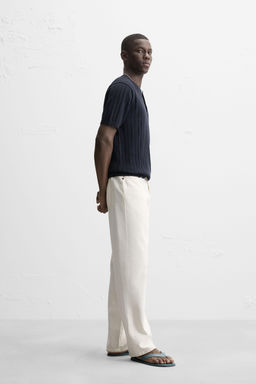 BUTTON-NECK KNIT T-SHIRT - Zara фото 5