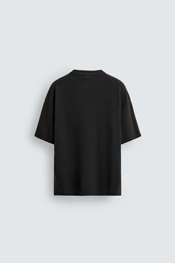 KNIT T-SHIRT WITH CONTRAST PRINT
