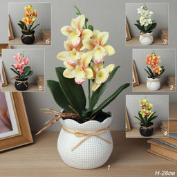 Цена за 1 шт. Цветочная композиция Орхидея / ZH-022 /уп 10/72/ - Галеонтрейд фото 8