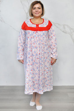 Арт. 2576 Ночная сорочка с дл. рукавом Цвет:ассорти