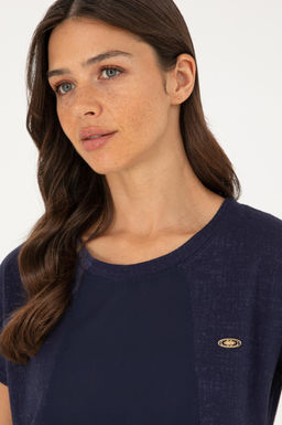 Женская темно-синяя футболка - U.s. polo assn фото 2