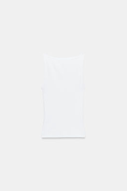 CAMISETA MINIMAL MANGA SISA / Blanco