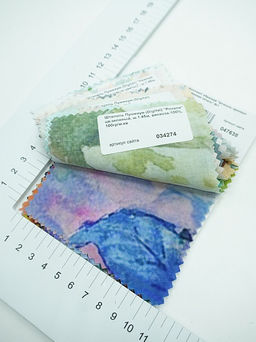 Комплект образцов Штапель премиум цифровая печать №1 - Купава фото 3