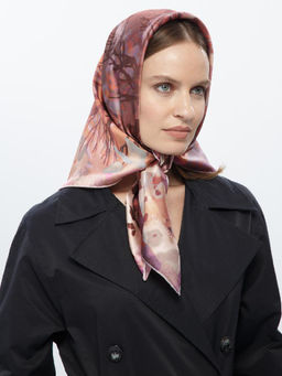 Платок жен. шелк 86х86 SS03-8232-05 - Eleganzza фото 4