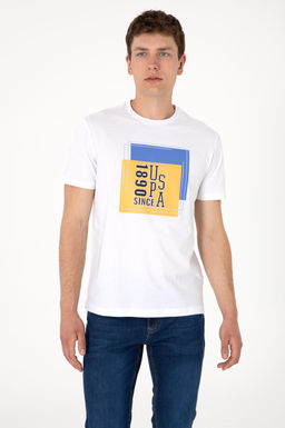 Erkek Regular Fit Bisiklet Yaka Beyaz Ti__rt Sepette S_rpriz _ndirim - U.s. polo assn фото 3