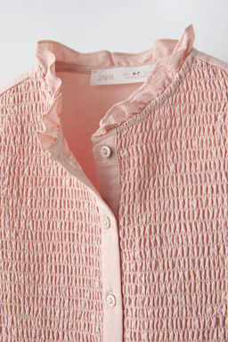 SHIRT WITH STRETCH DETAIL - Zara фото 5