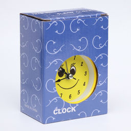 Часы - будильник настольные «Смайл», 12.5×8 см, d=6 см