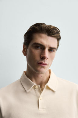 REGULAR FIT TEXTURED POLO SHIRT - Zara фото 14