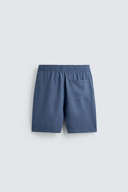 BERMUDA RELAXED FIT VISCOSA - LINO / Azul claro - Zara фото 8