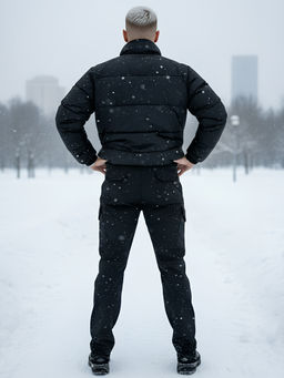 Брюки спортивные софтшелл MTFORCE мужские черного цвета 2403Ch