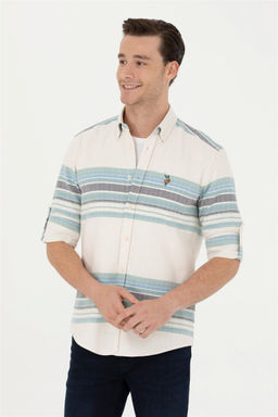 Мужская рубашка с длинным рукавом Stone - U.s. polo assn фото 3