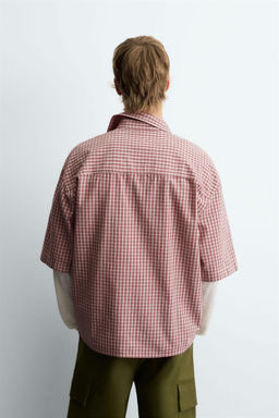 RELAXED FIT CHECK SHIRT - Zara фото 3