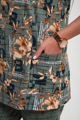 Костюм с бриджами (01070, оливковый) - Плиона фото 18