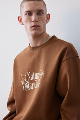 Sudadera con estampado Loose Fit