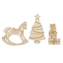 Заготовка для декорирования Mr. Carving ВД-1260 Набор подвесок фанера 0.3 см 01