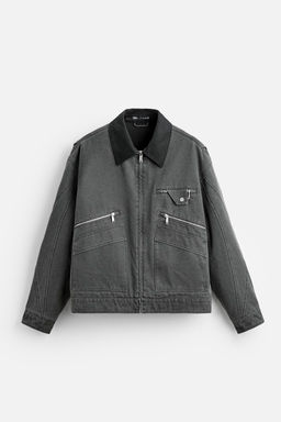 JACKET WITH CONTRAST COLLAR - Zara фото 7