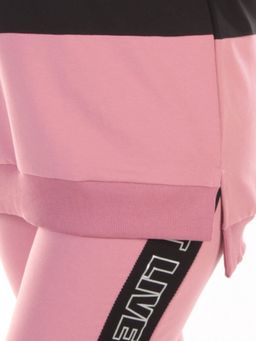 Y326 PINK Спортивный костюм женский (100% хлопок) - Фабричный китай фото 5