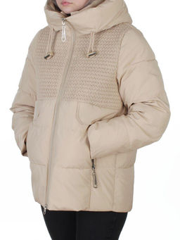 YR-6619 BEIGE Куртка зимняя женская (150 гр. холлофайбер)