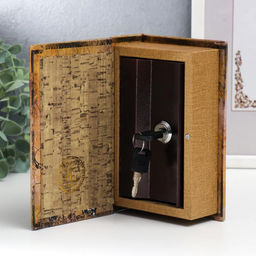 Шкатулка книга - сейф «Парижские тайны», искусственная кожа, 17×11×5 см