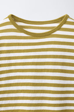 CAMISETA SOFT RAYAS / Amarillo - Zara фото 3