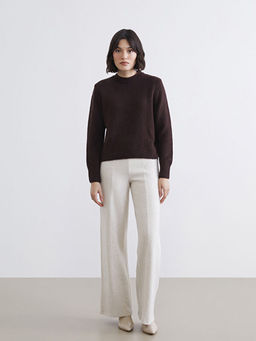 Bisiklet Yaka Kad?n Triko Kazak