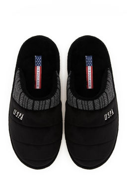 Мужские черные домашние тапочки Неожиданная скидка в корзине - U.s. polo assn фото 6