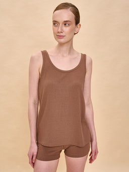 PELICAN, пижама женская, Коричневый