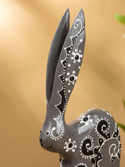 Сувенир «Заяц», 10×3×24 см, дерево