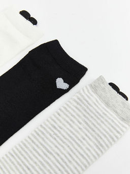 Desenli Kad?n Patik ?orap 5li