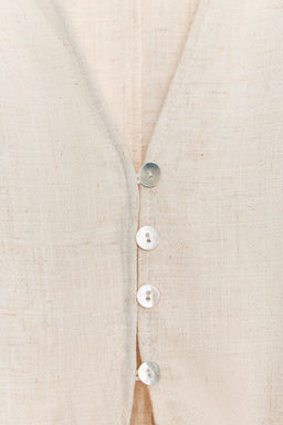 CROCHET TRIM KNOT SHIRT - Zara фото 16