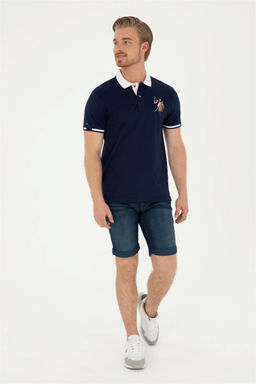 Мужская темно-синяя базовая футболка Неожиданная скидка в корзине - U.s. polo assn фото 4