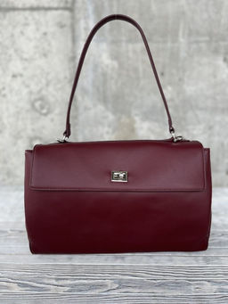 Женская кожаная сумка-портфель 8399-3 Бордо - Sergio valentini фото 2