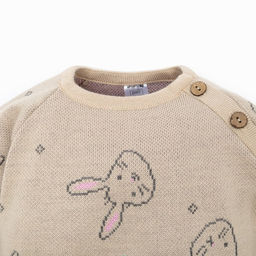 Комбинезон вязаный Крошка Я Зайчики, рост 80-86 см  фото 2